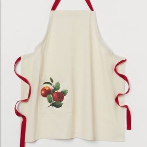 🍎🍎H&M NATURAL ORGANIC COTTON APPLE APRON 🍎🍎🍎🍎